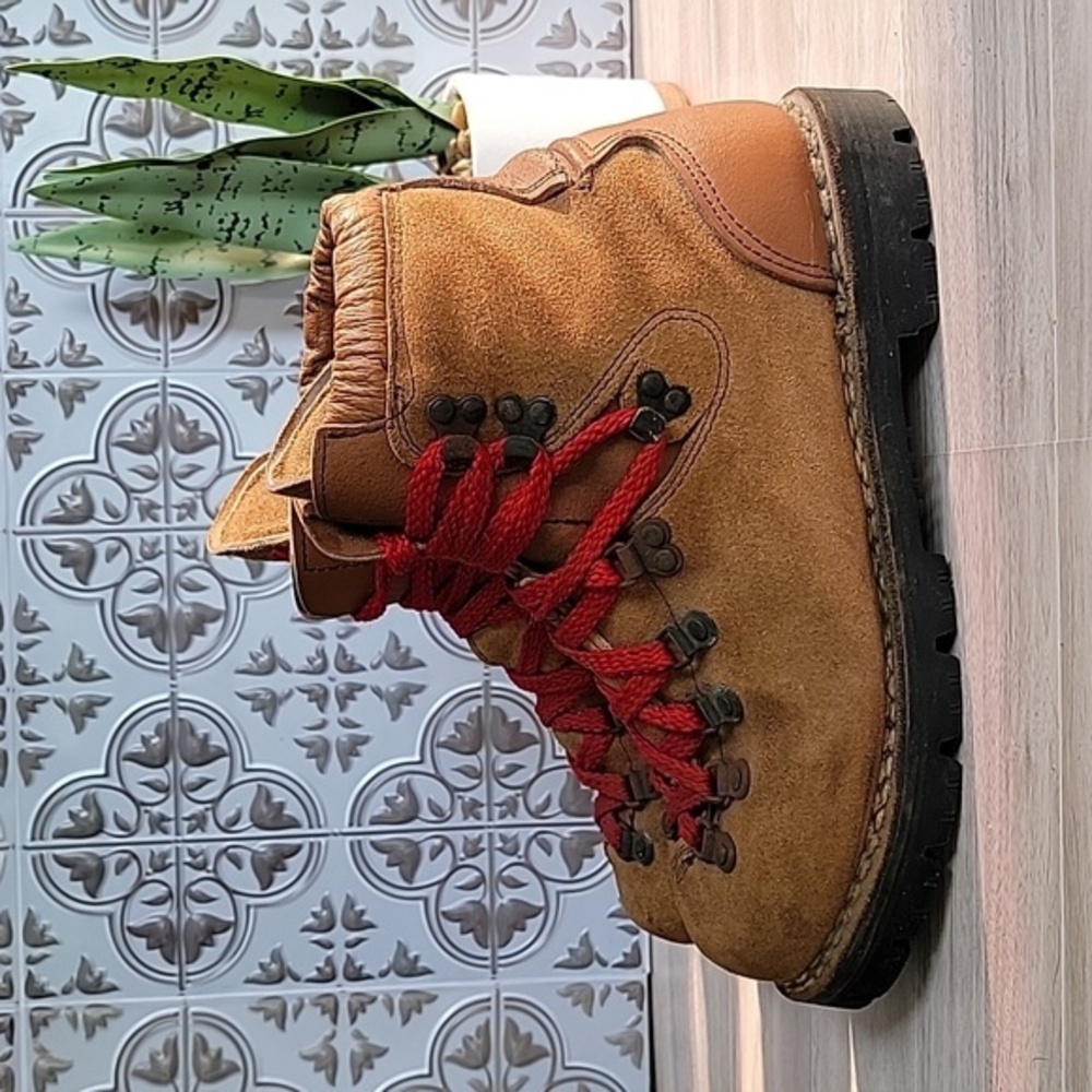 Vintage Columbia Colorado Mens Suede/Nubuck Hiking Boot Vibram Sole Brown Sz 8.5